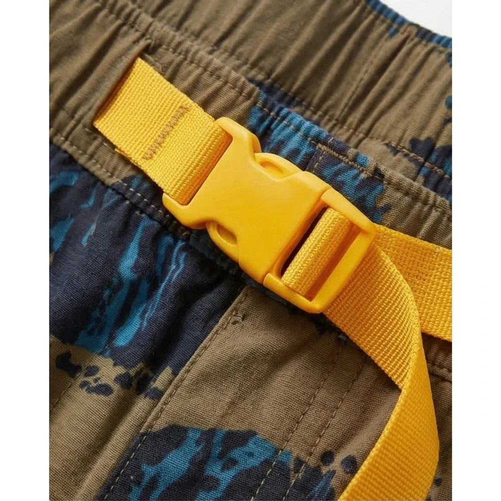The North Face Mens‎ Class V Belted Shorts XXL Brown Blue Tiger Camo NWT RV $65
